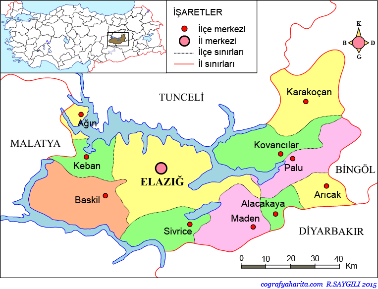 Elazığ Haritası