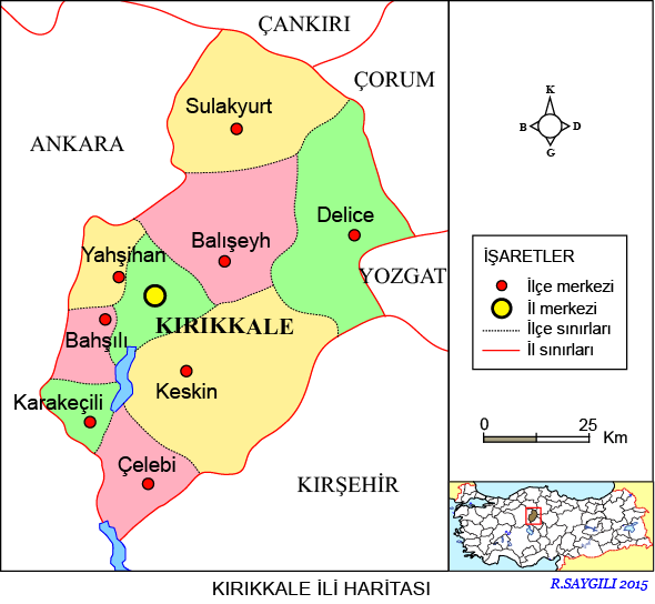 Kırıkkale Haritası
