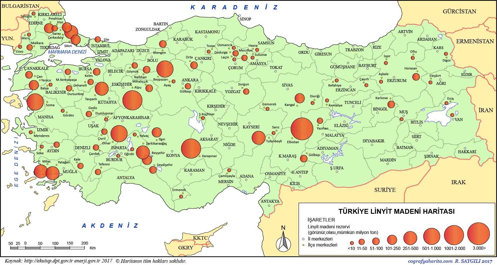 Türkiye Linyit Madeni Haritası: Linyit Madeni Nerede, Hangi İllerde