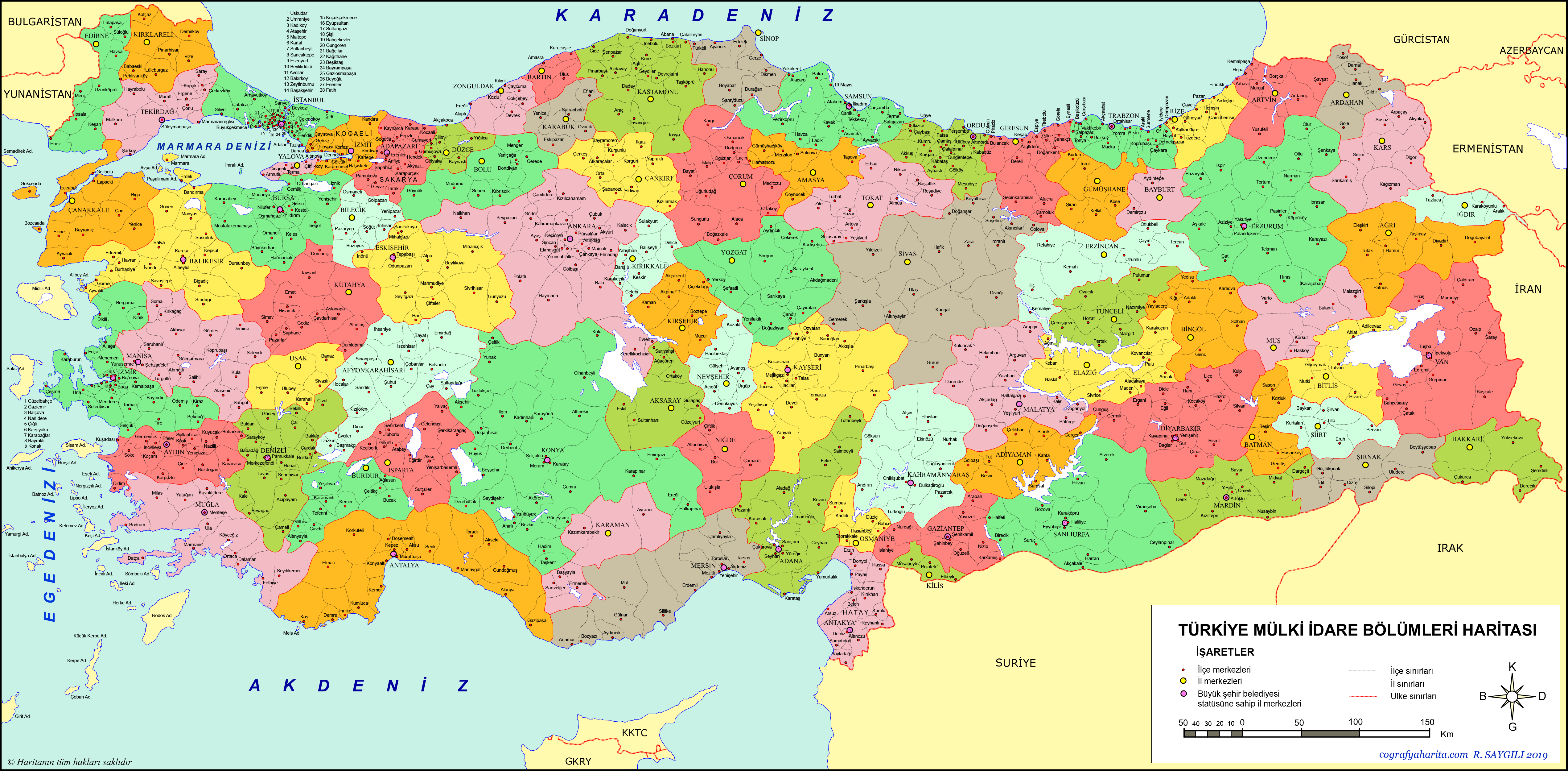 Turkiye Haritasi Bos
