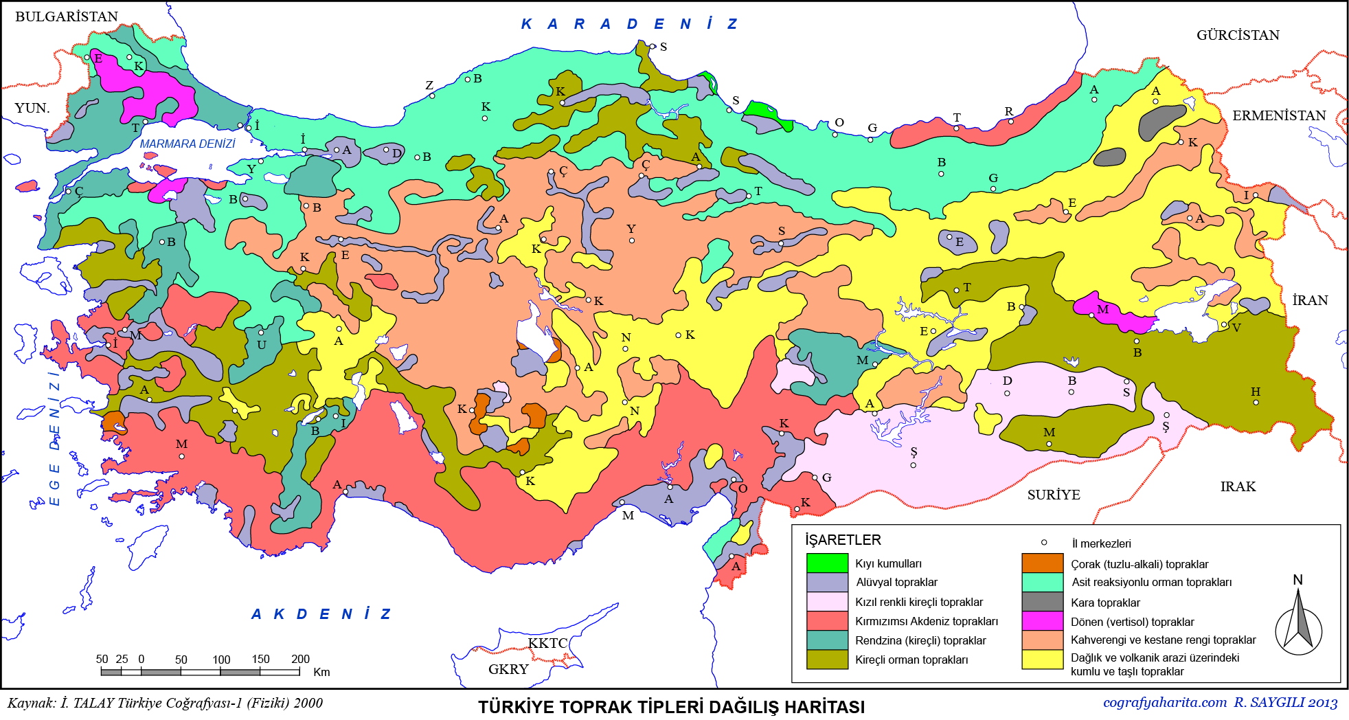 Türkiye Toprak Haritası: Türkiye'deki Toprak Tipleri Dağılışı Ve